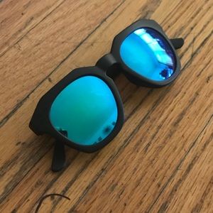 Crap Eyewear sunglasses Blue reflective square